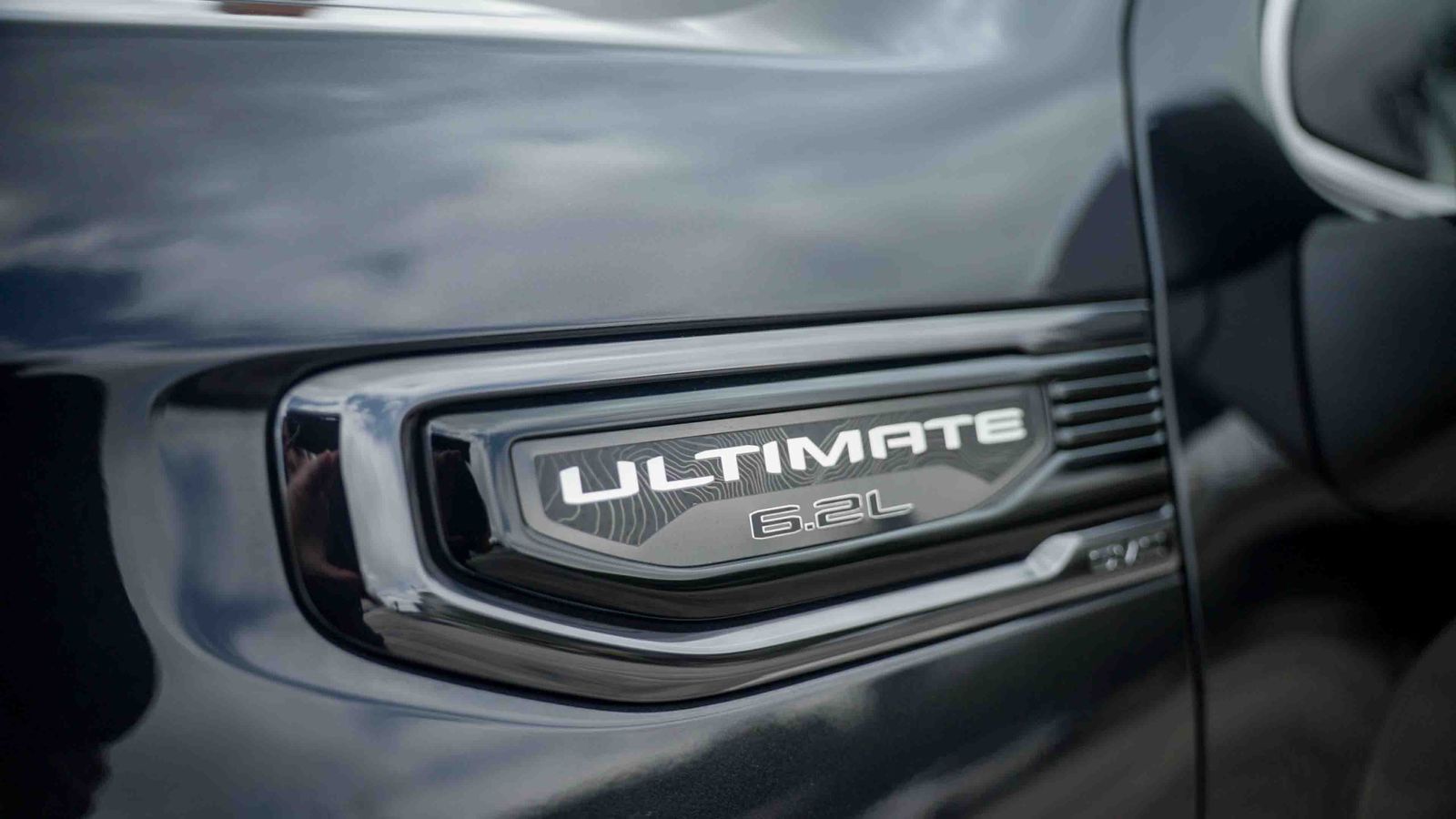 Ultimate badge detail on a GMC Sierra Denali