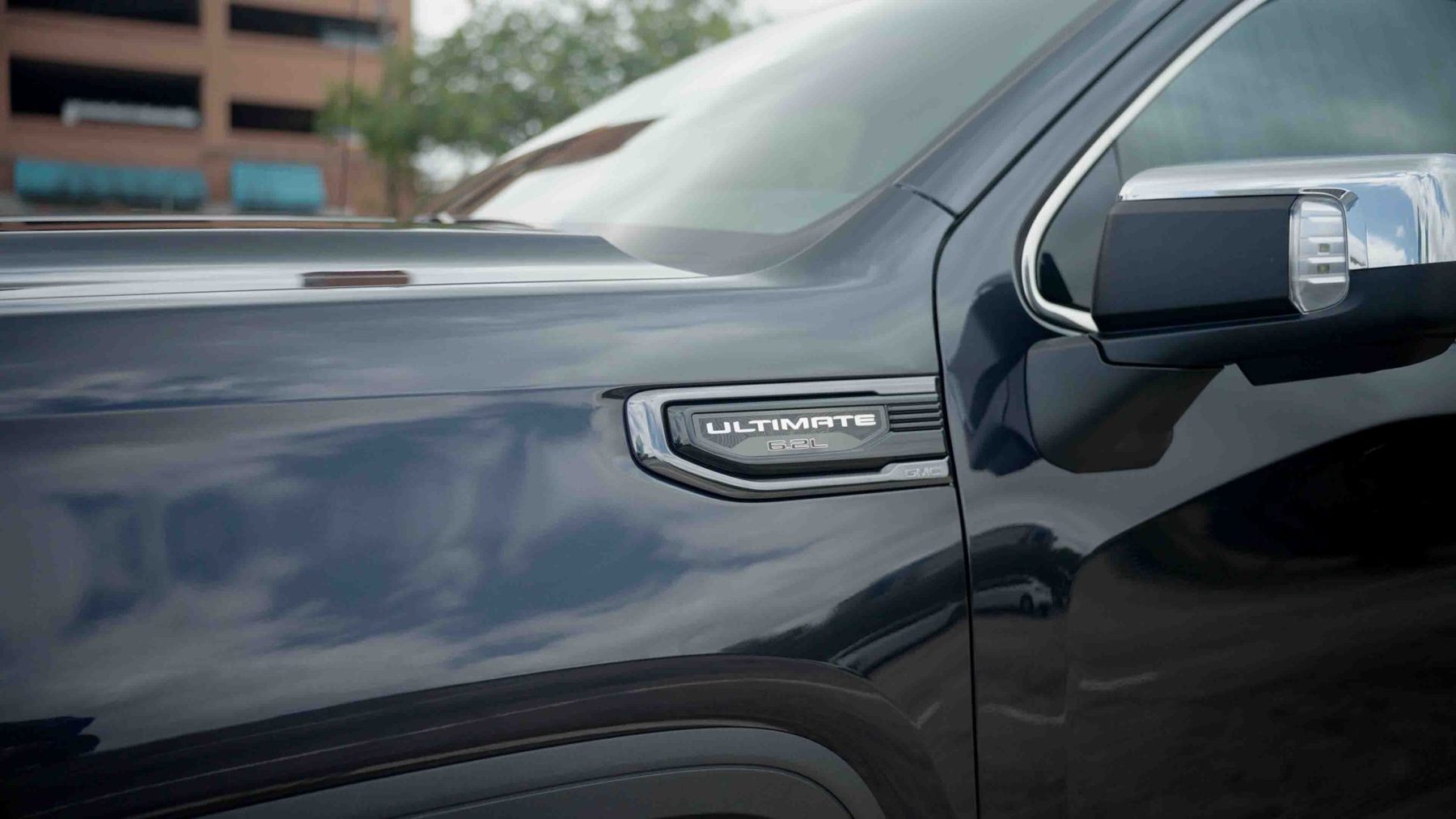 Side badge on the Sierra Denali body